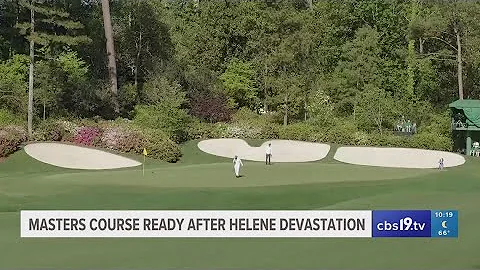 Masters course reconstructed after Hurricane Helene devastation