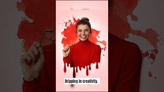 Drip effect in Adobe Photoshop social media poster design #photoshop #youtubeshorts #GraphicDesign