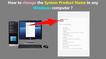 How to change the System Product Name in any Windows computer ?