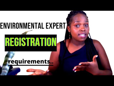 how to register as an environmental expert in kenya 2022