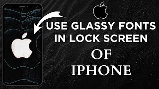 iPhone की लॉक स्क्रीन पर ग्लासी फॉन्ट का उपयोग कैसे करें screenshot 4