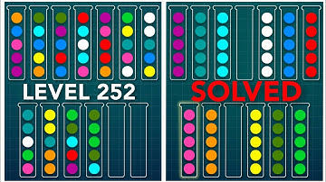 Ball Sort Puzzle Level 252 - Complete