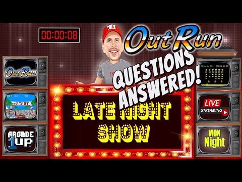ARCADE 1UP OUTRUN!! LATE Night Rexershow! Questions Answered w/ 'Kongs R Us' from therexershow