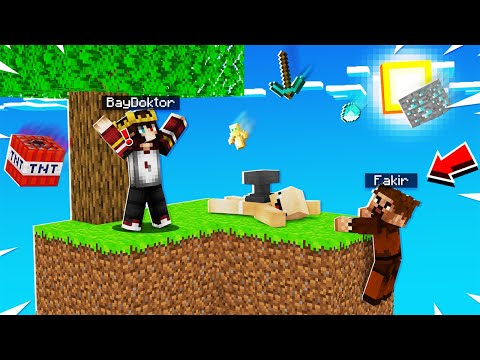 SKYBLOCK OYNUYORUZ ama GÖKTEN İTEM YAĞIYOR !! 😱 - Minecraft