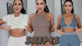 Huge SKIMS Try On Haul! My Favorites, Bodysuits, Basics \& more!