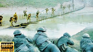 The Japanese army built a bridge to cross the river, but was blown to pieces by the Chinese army!