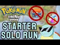 Can you beat Pokemon Firered with only your starter? (Permadeath, No Items, EXP restrictions)