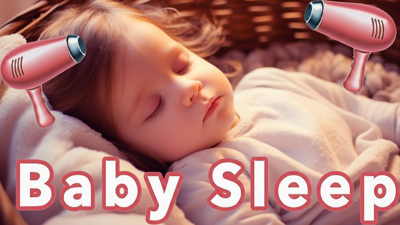 Instant Baby Sleep 🌙 Hair Dryer White Noise Deep Relax
