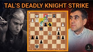 Tal’s Knight Sacrifice Ignites a Brutal Attack Ending in a Stunning Checkmate Masterpiece