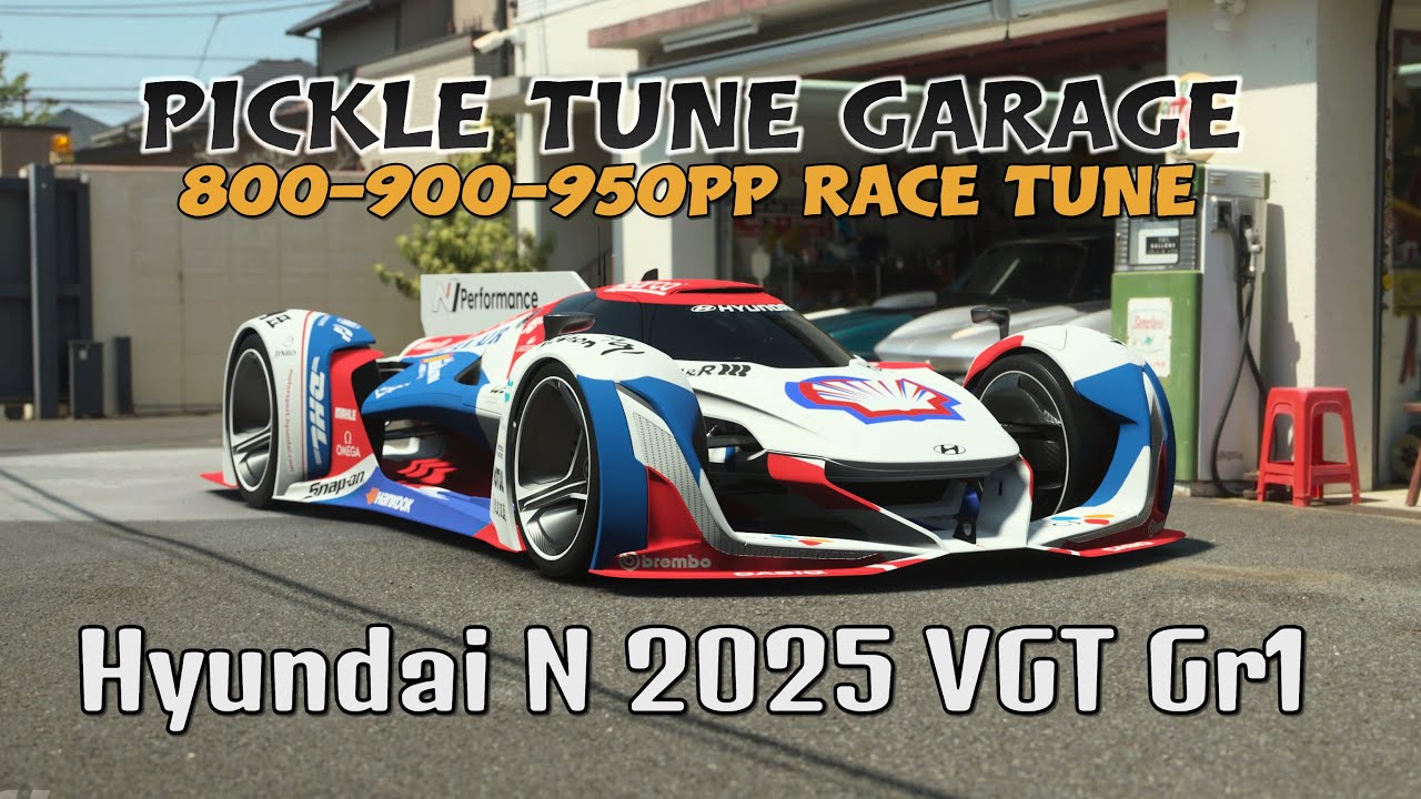 GT7 Pickle Tune Garage | HYUNDAI N 2025 VGT (Gr.1) | 800PP - 900PP - 950PP Tune (Update 1.67)