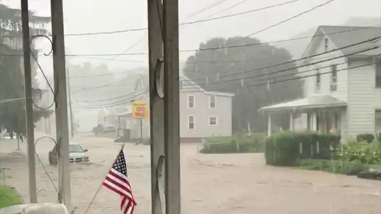 Flooding in Pine Grove, PA. July 23, 2018. YouTube