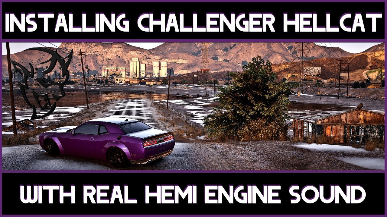 Installing Hellcat With Hemi Sound Added Wheels BONUS GTA V