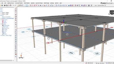 Design of a building with column capital flat slab