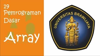 Pemrograman Dasar - 19 - Array