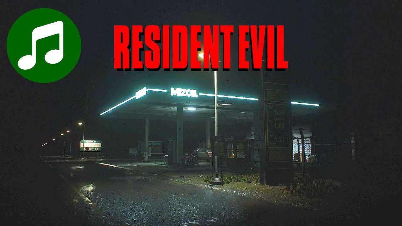 Relaxing RESIDENT EVIL Ambient Music & Rain Ambience