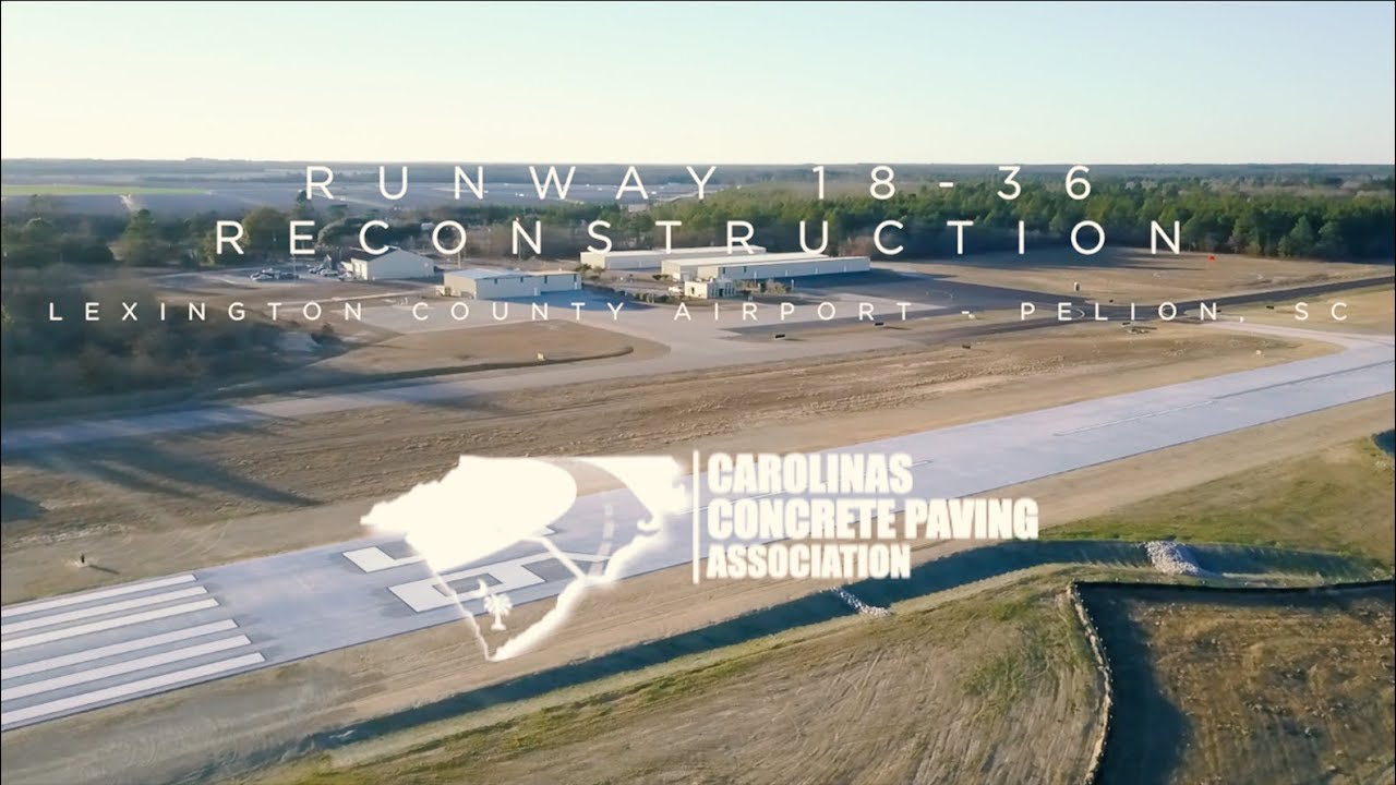 Construction of Concrete Runway, Lexington County Pelion, SC YouTube