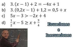 Ecuaciones e Inecuaciones