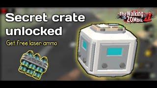 How to open the secret crate and get free laser ammo The Walking Zombie II