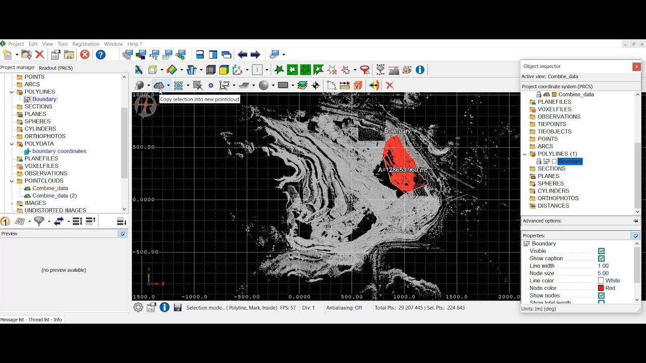 8. Cutting Desired Area (Area of Interest) from a Point Cloud (English ...