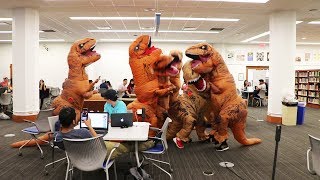 T-REX Let Loose in the Library PRANK 2