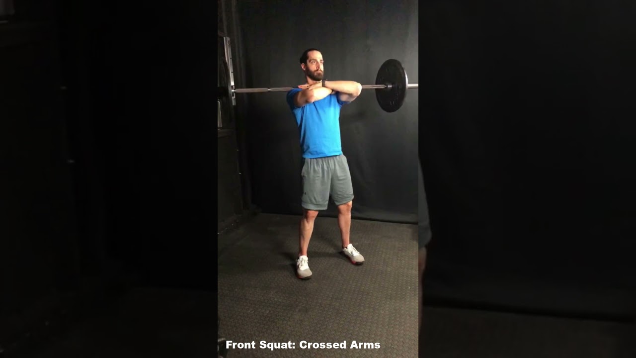 4 22B Front Squat Crossed Arms YouTube