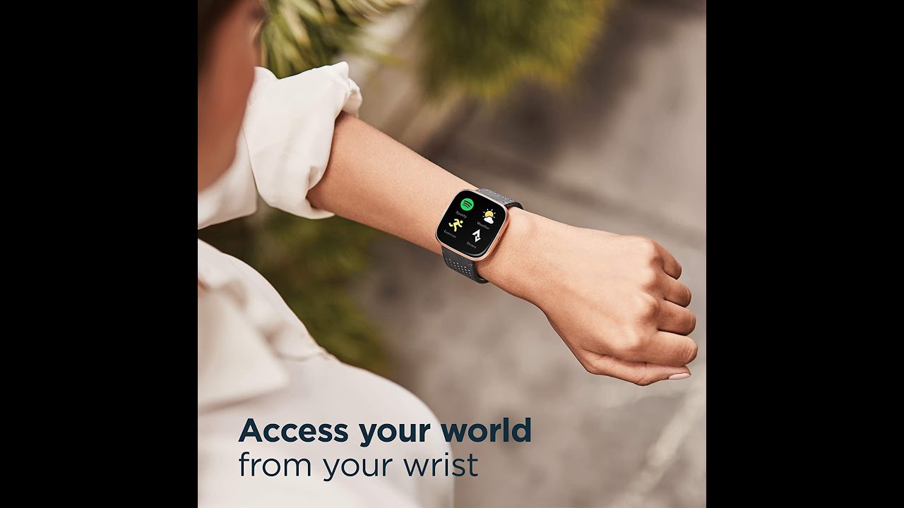 Fitbit Versa 2 Health & Fitness Smartwatch & Anmino Smart Watch and
