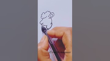 #how to draw a sheep #shorts #easy lamb drawing#easydrawing #viral