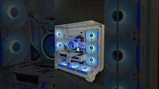 Ultimate White RGB Gaming PC Build  #pcgaming ##pcbuild #gamingpc #whitepc # #rtx5070 #intel#shorts