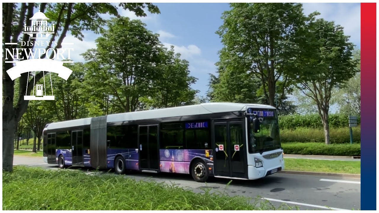 🇫🇷 ⸱ [HD] Iveco Urbanway 18 - Disneyland Paris - Navette Newport Bay Club / Gare SNCF - Coupvray