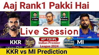 🔴 Live | KKR vs MI  Team Prediction,IPL 2024 60th T20 Match screenshot 1