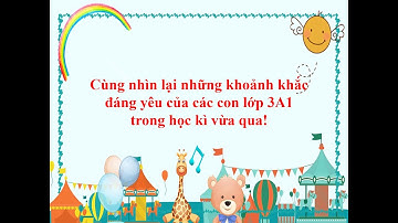 TỔNG KẾT HỌC KÌ I | Lớp 3A1 - Trường Tiểu học Tân Hội A (Năm học: 2020 - 2021)