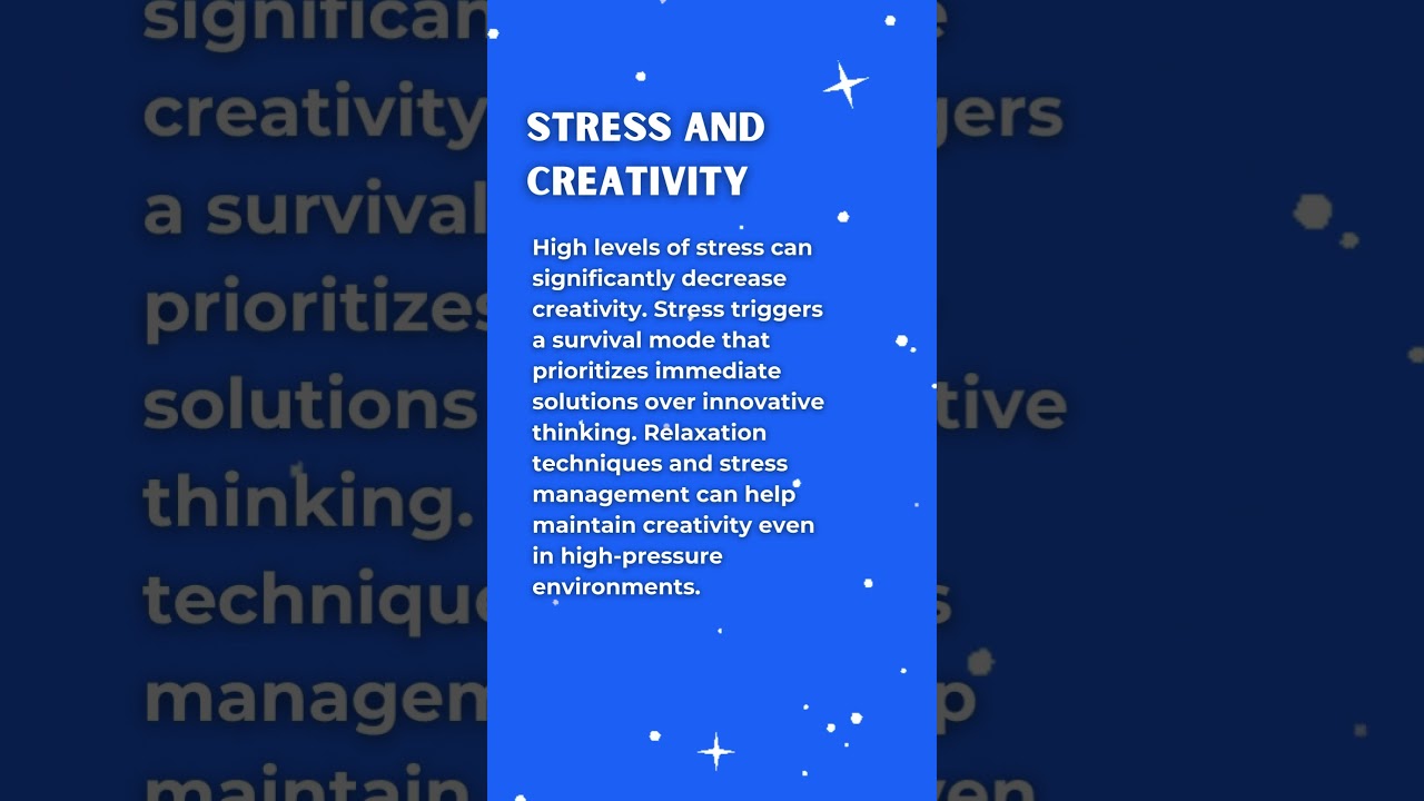 Stress and Creativity: Managing Pressure to Boost Your Creativity 