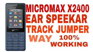micromax x2400 ear speaker solution