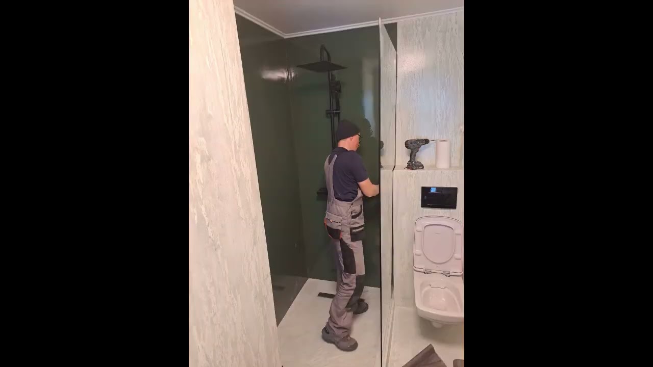 Decorativa peste faianta, pardoseala epoxy in baie