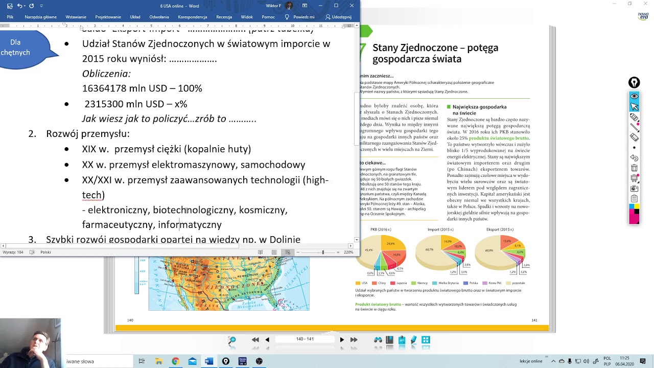 Podręcznik Geografia Klasa 8 Online kl 8 lekcja Stany Zjednoczone - potęga gospodarcza świata - YouTube