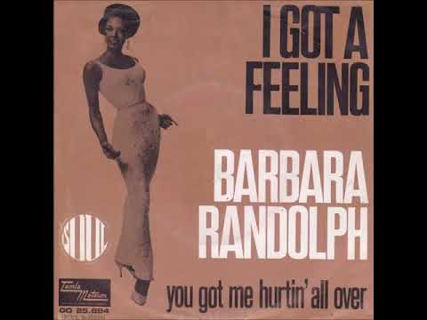 Barbara Randolph - I Got A Feeling - YouTube