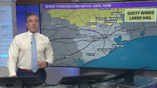 Houston weather update: Severe Thunderstorm Watch in effect for our northern counties