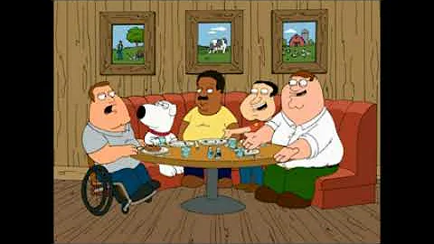 Family Guy - Joe can't finish his steak  ᶜᶜ