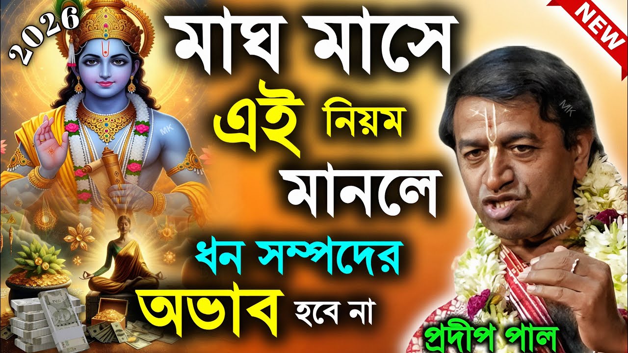 মাঘ মাসে এই নিয়মগুলি মানলে ধন সম্পদের অভাব হবে না ! প্রদীপ পাল কীর্তন ২০২৬ ! pradip pal kirtan 2026