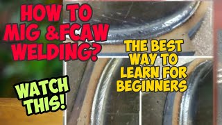 HOW TO MIG&FCAW  WELDING/THE BEST WAY TO LEARN FOR  BEGINNERS//para sa mga bagohan/ Shadow welding. screenshot 2