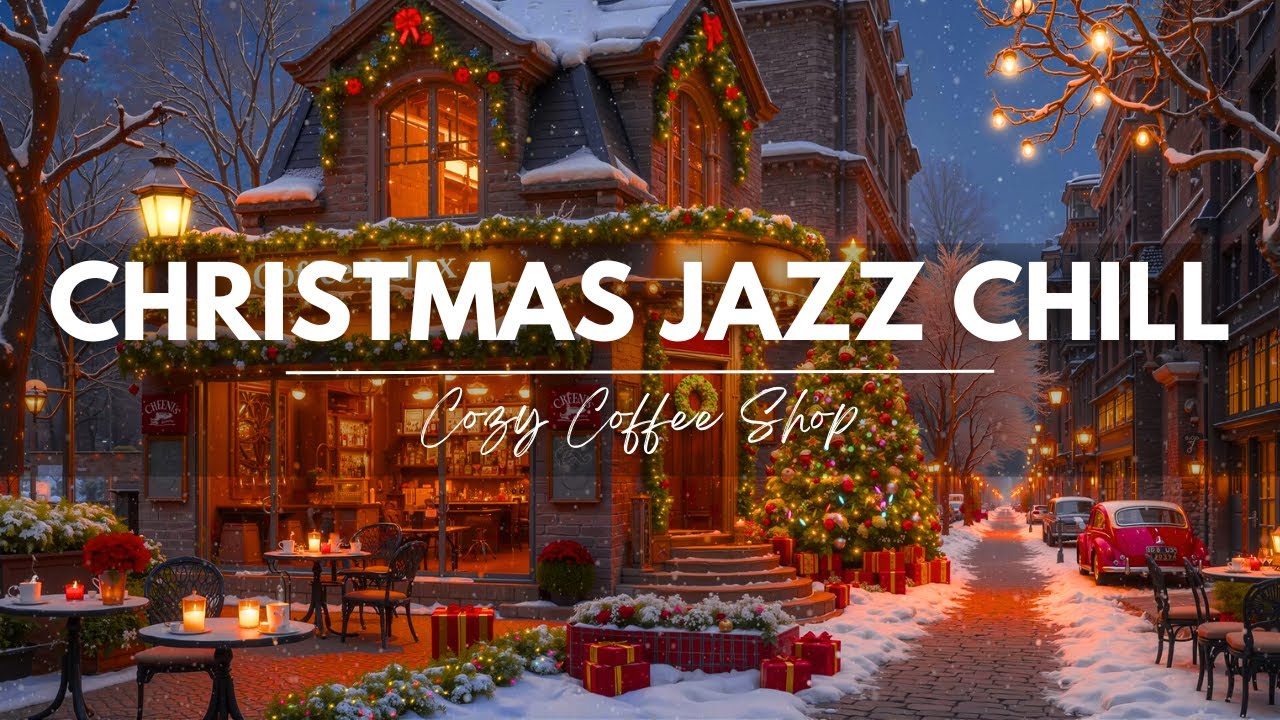 Christmas Jazz Chill Music ❄️ Cozy Coffee Shop Ambience 🎄 Gentle Piano Jazz Instrumental to Relax