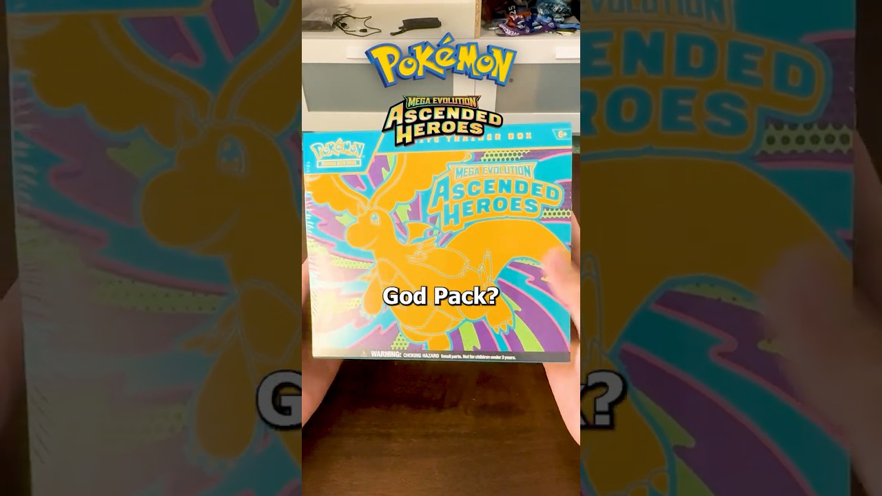 Will I get a god pack?? | Ascended Heroes ETB Opening #pokemoncards #ascendedheroes #pokemontcg