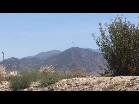 Fire fighting uh60 black hawk helicopter n135bh landing