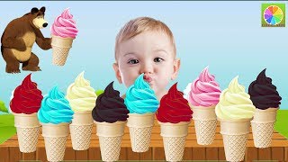 This is learn colors with ice cream for children, toddlers - colours
kids and babies bad kid learns coulors...