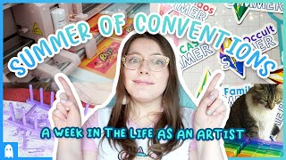 Realistic week in my life as an artist ✦ Prepping for Convention Season  ✦ Art Studio Vlog 19 ✦