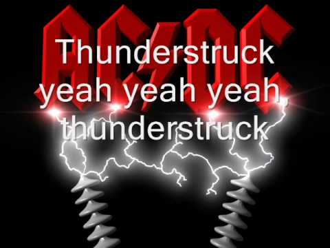 ACDC Thunderstruck with lyrics+download link