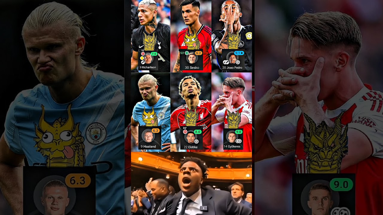 The Big 6 Strikers In Round 2 Premier League..🔥⚽