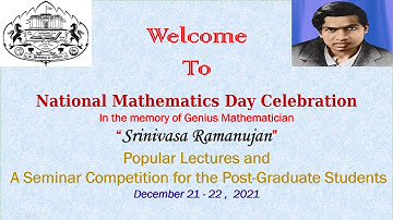 National Mathematics Day Celebration Lecture By Atul Dixit