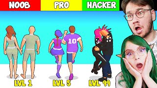 JAK BYĆ PARĄ 💞 NOOB VS PRO VS HACKER - Couple Run | CZOKO I NALI screenshot 2