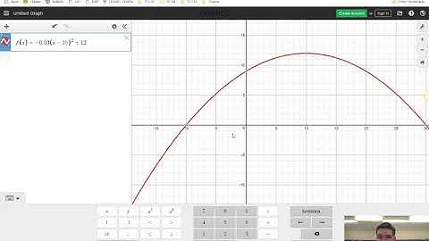 Using Desmos for Parabola Word Problems